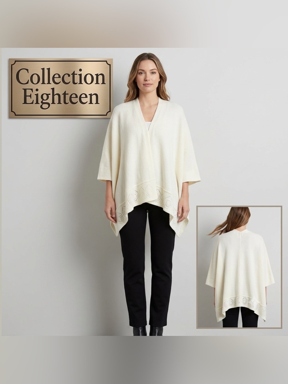 Collection Eighteen Ivory Wrap NWT One Size